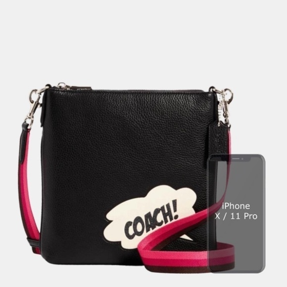 Authentic Coach Marvel Crossbody Comic Theme NWOT - Picture 7 of 13